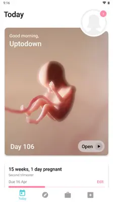 Pregnancy + android App screenshot 0