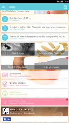 Pregnancy + android App screenshot 17